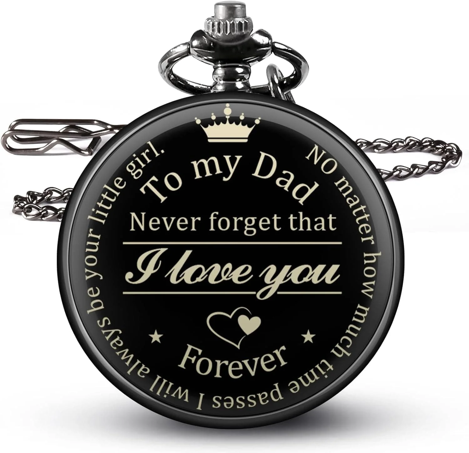 Taschenuhr Herren Silber - Elegantes Design mit Kette, Personalisierbar - Image 2