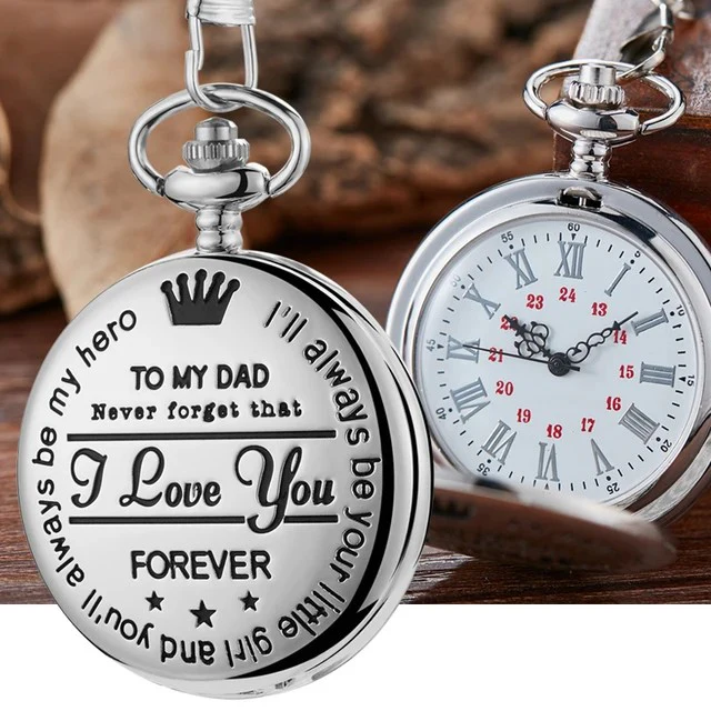 Taschenuhr Herren Silber - Elegantes Design mit Kette, Personalisierbar - Image 7