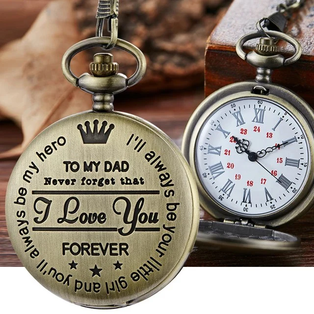 Taschenuhr Herren Silber - Elegantes Design mit Kette, Personalisierbar - Image 8