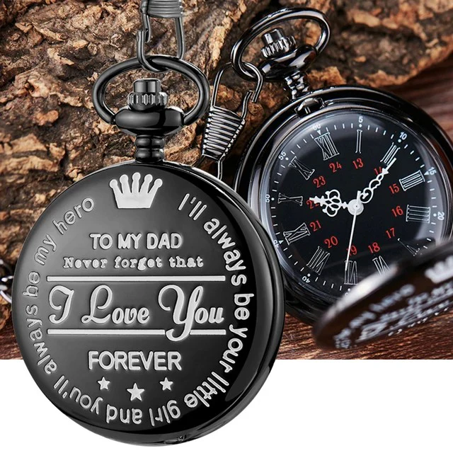 Taschenuhr Herren Silber - Elegantes Design mit Kette, Personalisierbar - Image 9