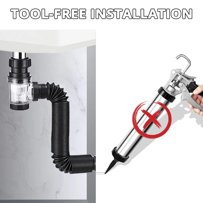 DrainPro – Teleskop Geruchsverschluss Rohr | 1+1 GRATIS - Image 6