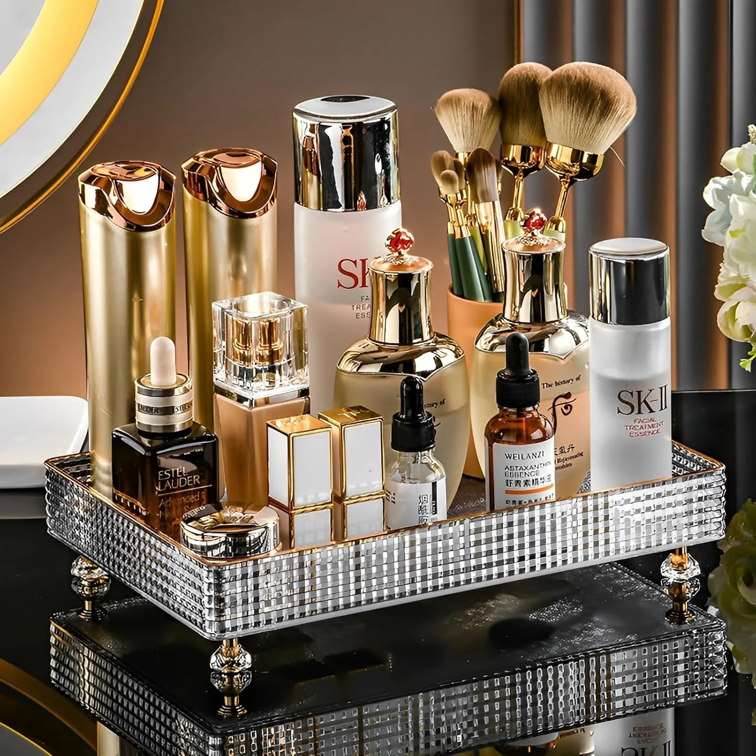Tischspiegel Aufbewahrung Makeup Box mit Schublade - Image 22