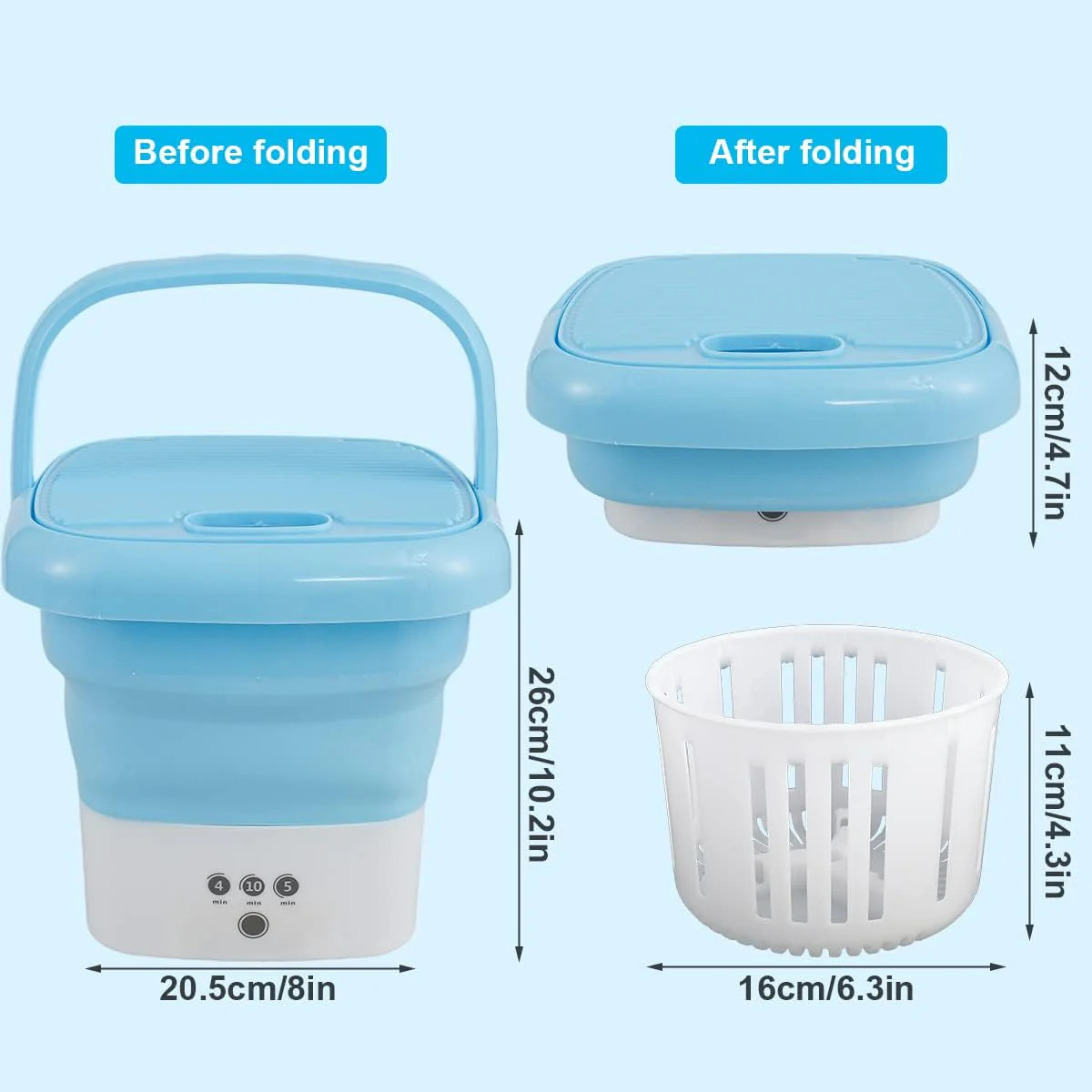 CleanFold - Tragbare Mini-Waschmaschine | 50% RABATT - Image 8