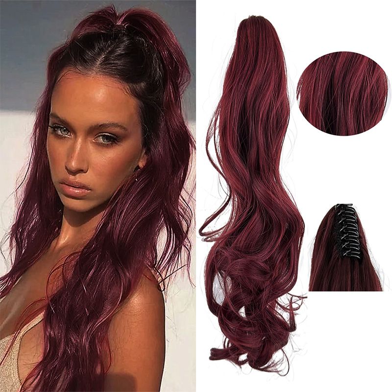 đ„Traumhaft gewellter Pferdeschwanz HaarverlĂ€ngerung mit Clips - Image 6