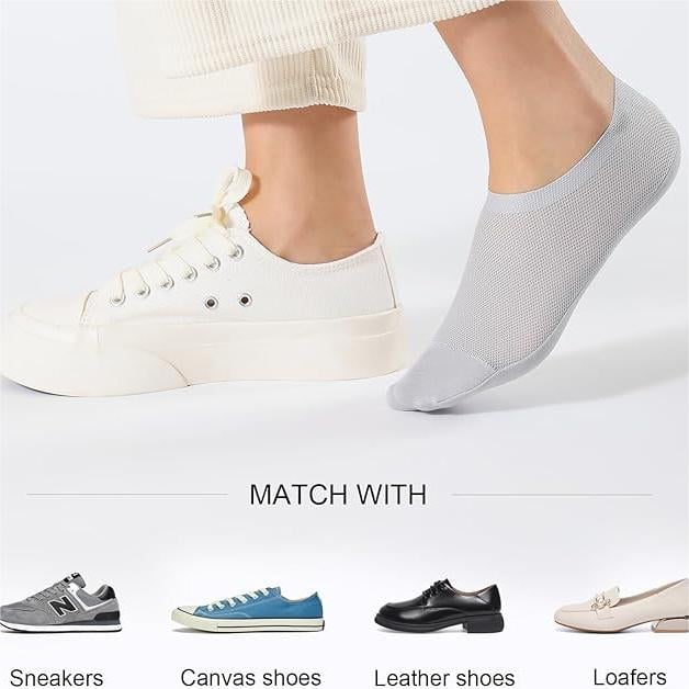 🔥Ultradünne Liner-Socken, rutschfeste Füßlinge aus Nylon - Image 9