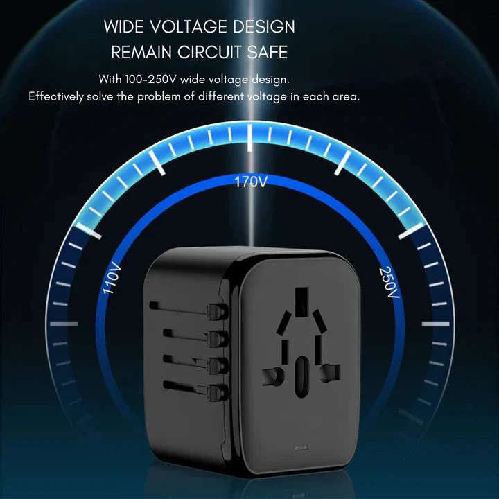 Universal 100V-220V Smart Travel Adapter Spannungswandler - Image 10