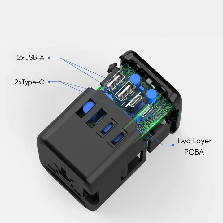 Universal 100V-220V Smart Travel Adapter Spannungswandler - Image 11