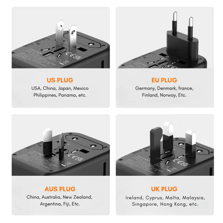 Universal 100V-220V Smart Travel Adapter Spannungswandler - Image 14