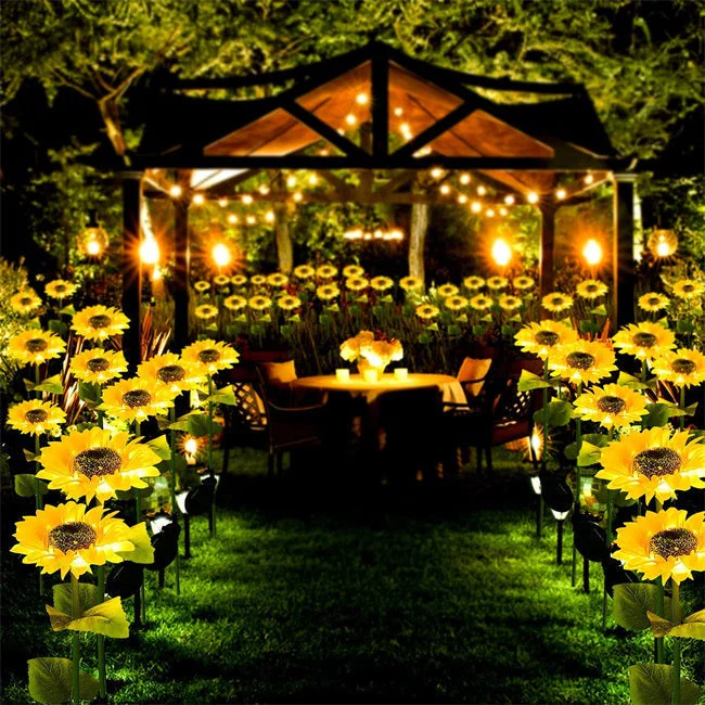 Upgrade-Drei Sonnenblumen — Sturmfeste Endlose Leuchtkraft - Image 2