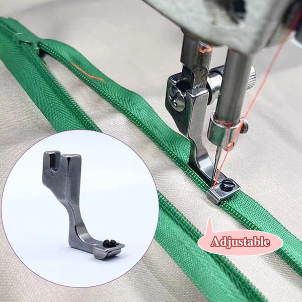 ZipMaster Pro - Verstellbarer Reißverschlussfuß Nähmaschine | 1+1 GRATIS - Image 2