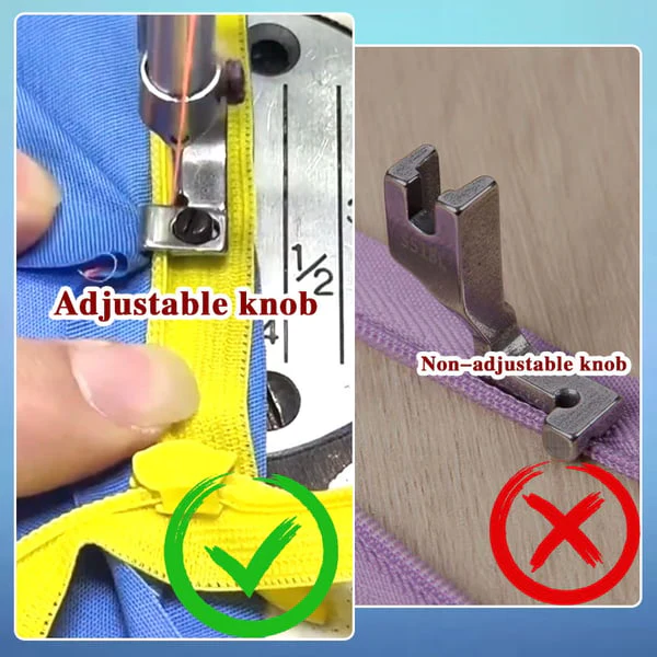 ZipMaster Pro - Verstellbarer Reißverschlussfuß Nähmaschine | 1+1 GRATIS - Image 3