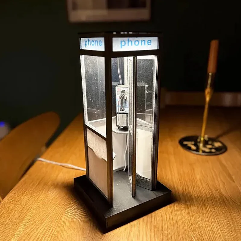 Vintage Telefonzellenlampe – Tauchen Sie ein in Nostalgie - Image 5