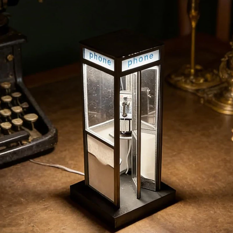 Vintage Telefonzellenlampe – Tauchen Sie ein in Nostalgie - Image 7