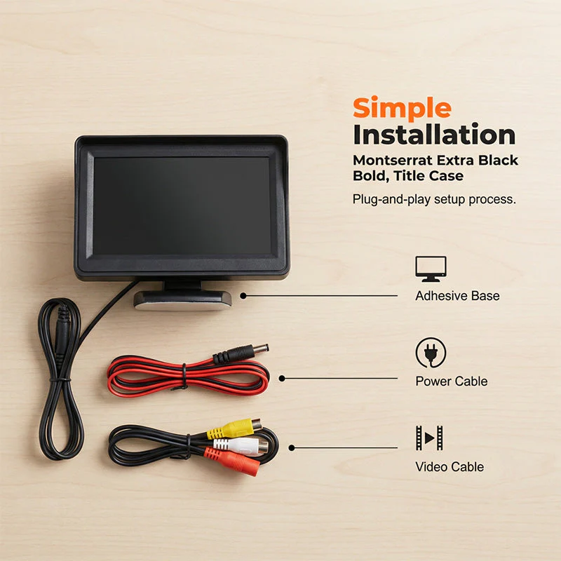 VisiGuard 4,3” Auto-Monitor – Sicherer Fahren, Mehr Genießen - Image 8