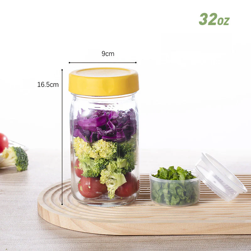 VividVessel – Frische Salatbox Glas | 2+1 GRATIS - Image 15