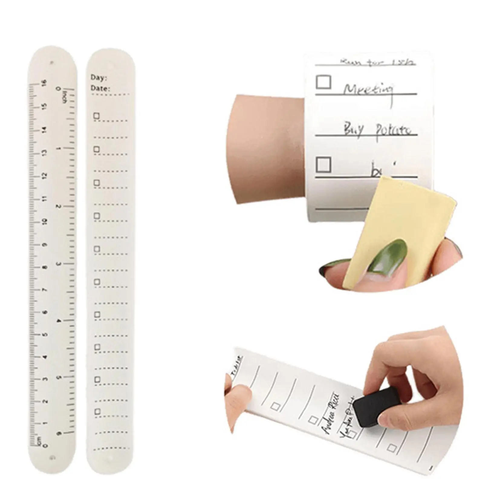 Wearable Notepad Silikon Handgelenk Band wiederverwendbare Erinnerung Armband - Image 4
