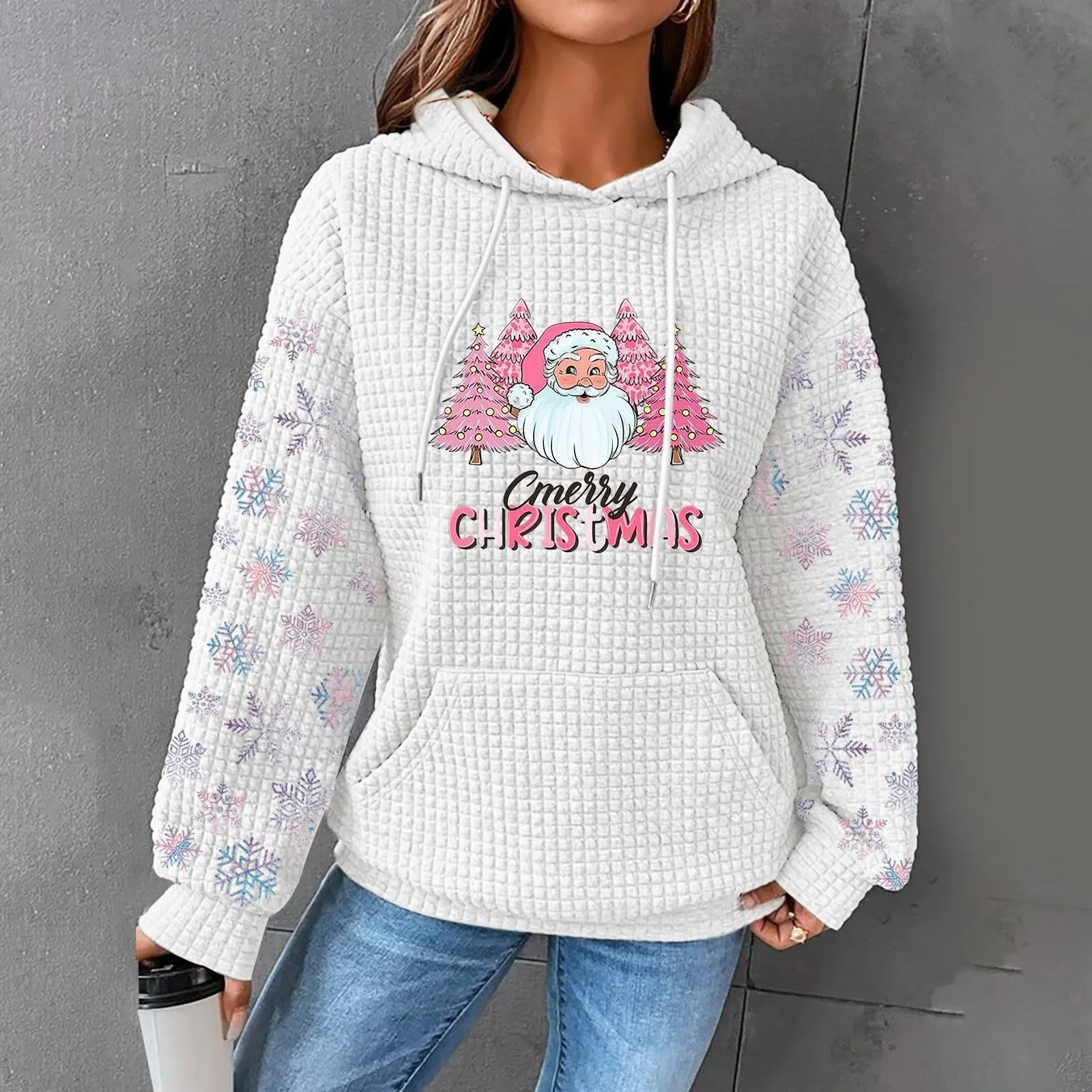 Weihnachten Drucken Kapuzenpulli | 50% RABATT - Image 3