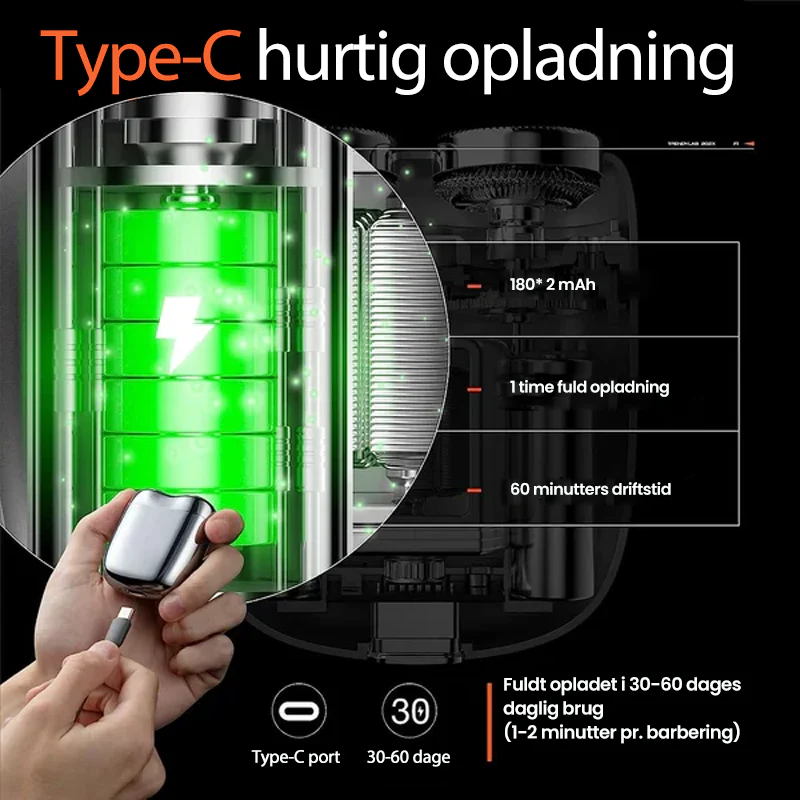 TurboShave - Wiederaufladbarer wasserdichter kompakter Elektrorasierer | 50% RABATT - Image 10