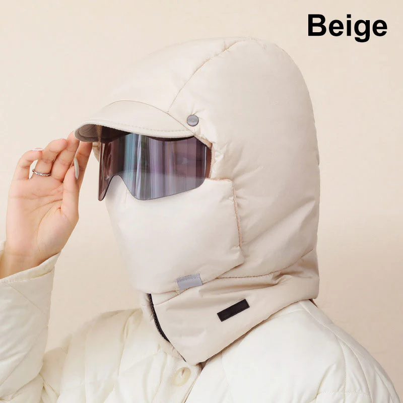 Winddichte, voll abdeckende Outdoor-Reitmaske mit Schutzbrille - Image 10