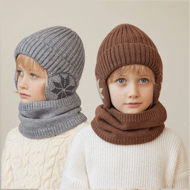 Winter Beanie Mütze Schal Sets Warme Strickmütze - Image 12