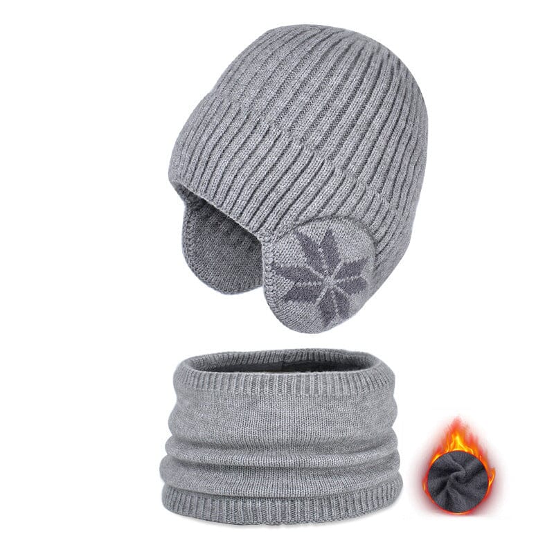 Winter Beanie Mütze Schal Sets Warme Strickmütze - Image 17