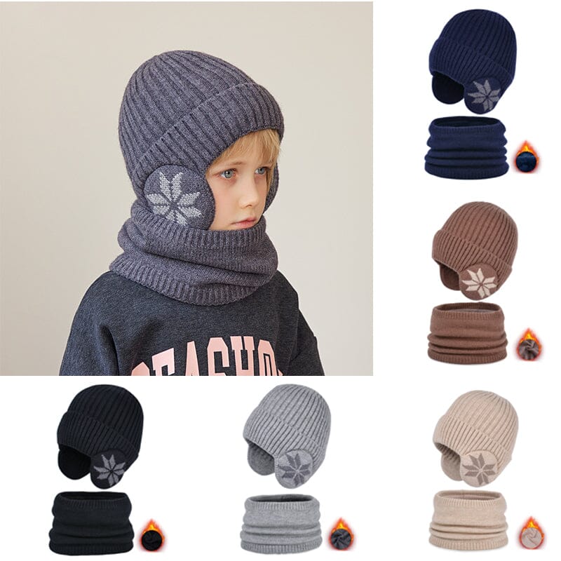 Winter Beanie Mütze Schal Sets Warme Strickmütze - Image 5