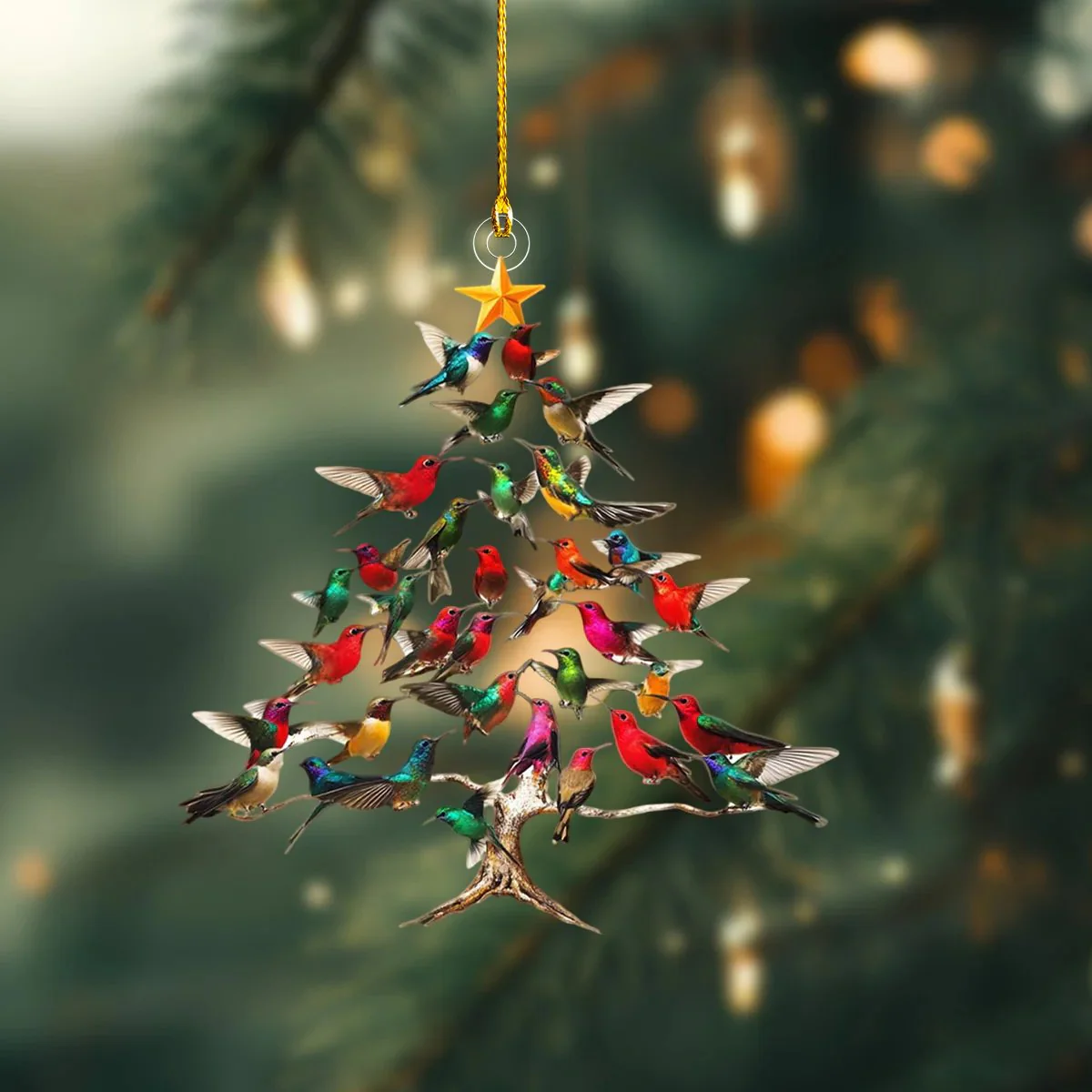 Winterly – Kolibri 2D Acryl-Weihnachtsornament | 1+2 GRATIS - Image 2