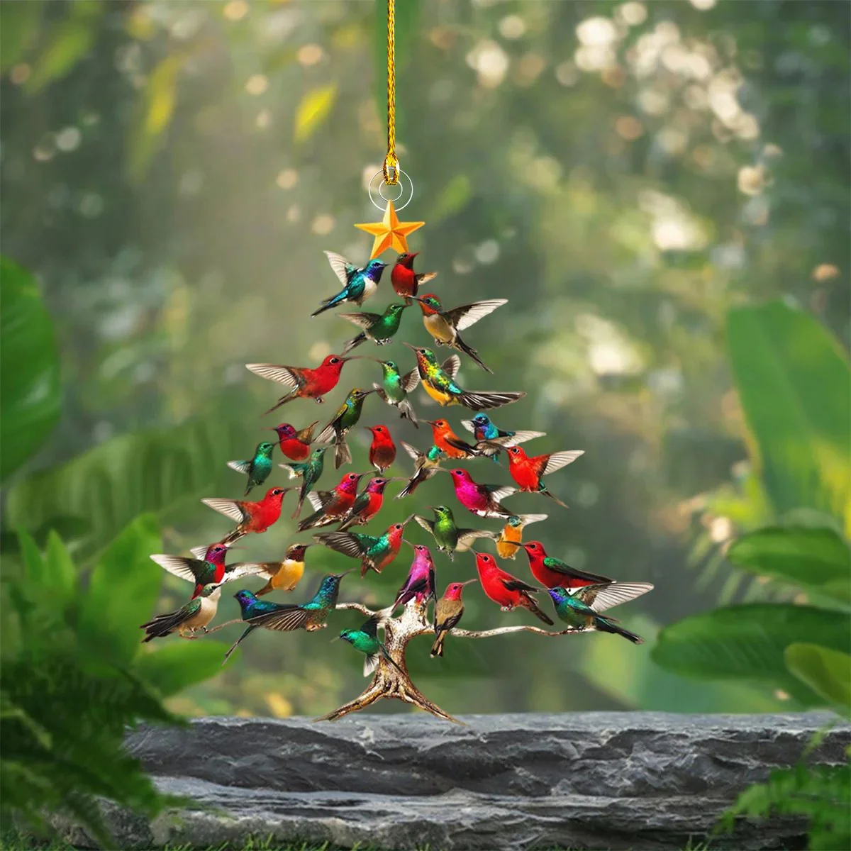 Winterly – Kolibri 2D Acryl-Weihnachtsornament | 1+2 GRATIS - Image 5