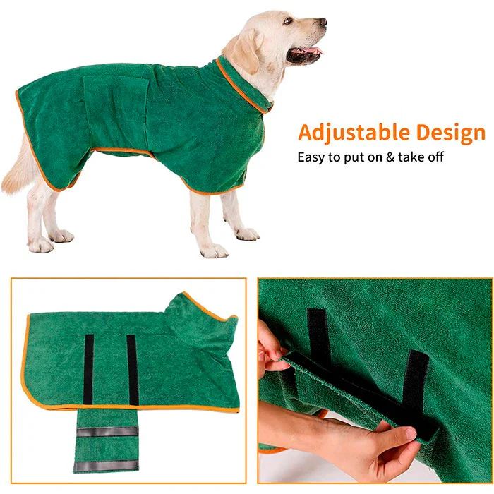 WrapPet – Super-absorbierender Hundebademantel für schnelles Trocknen - Image 3